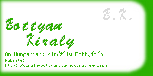 bottyan kiraly business card